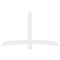 Ekena Millwork Bellingham Architectural Grade PVC Gable Bracket, 84"W x 49"H x 2"D x 6"F, 14/12 Pitch GBP084X49X0206BEL00 - alternate 4